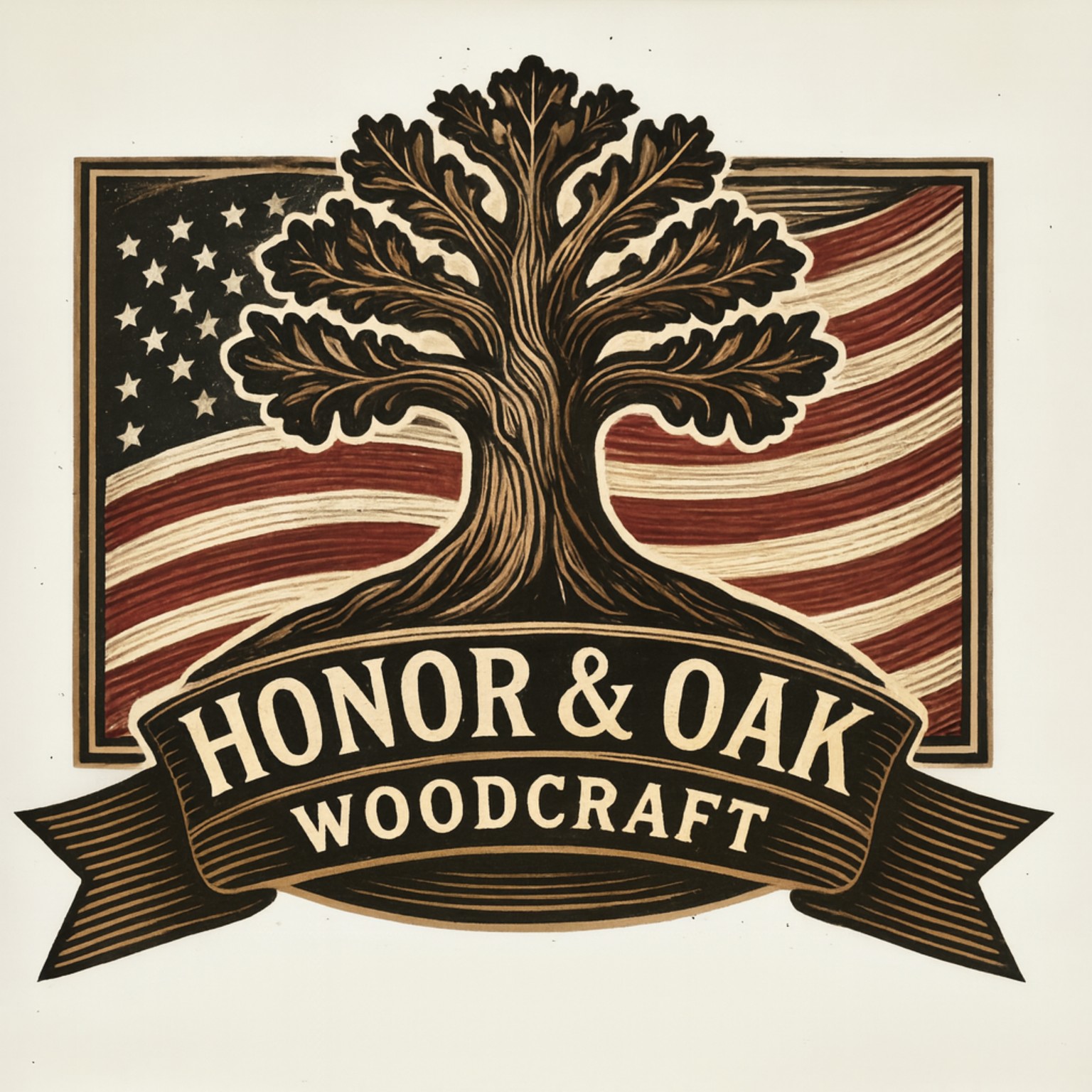 Honor & Oak Woodcraft logo